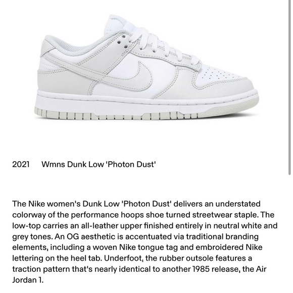 Nike Wmns Dunk Low - “Photon Dust” - Picture 1 of 8